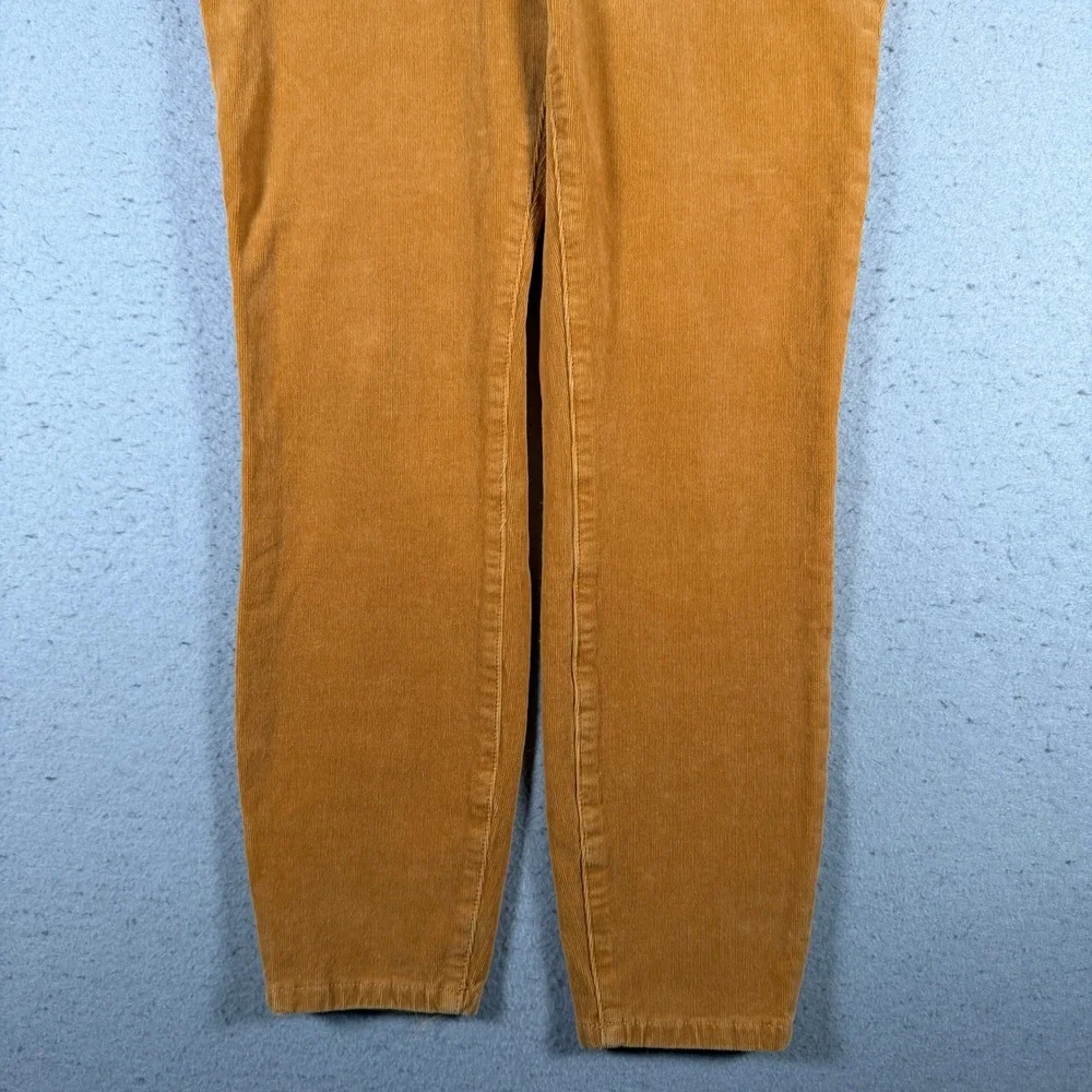 Anthropologie Pilcro Mustard‎ Yellow Corduroy Button Fly Slim Pants Size 30